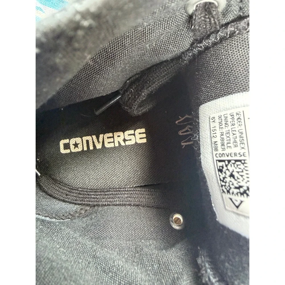 Converse Chuck Taylor All Star Leather Hi Top Black Unisex M7‎ W9
